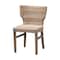 Bali & Pari Enver Modern Bohemian Grey Rattan and Brown Wood Dining Chair 209-12799 - alternate 1